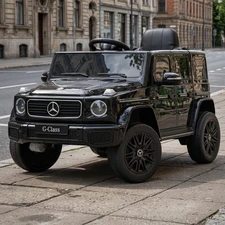 Детский электромобиль JJ2580EBLR-2(24V) черный Mercedes с мягким сиденьем